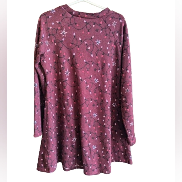 Evsie holiday print dress size xxs (7) - Picture 2 of 6